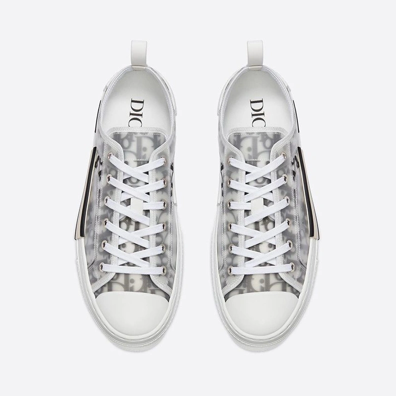 Popular 6884 Dior B23 Sneakers Unisex Oblique Motif Canvas Black