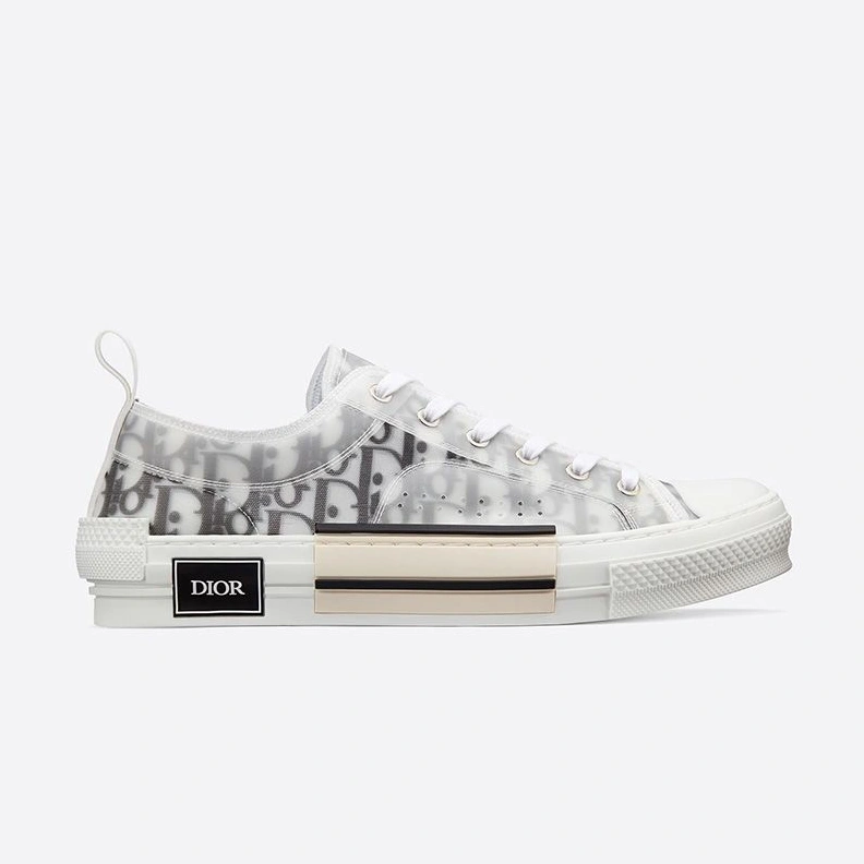 Popular 6884 Dior B23 Sneakers Unisex Oblique Motif Canvas Black