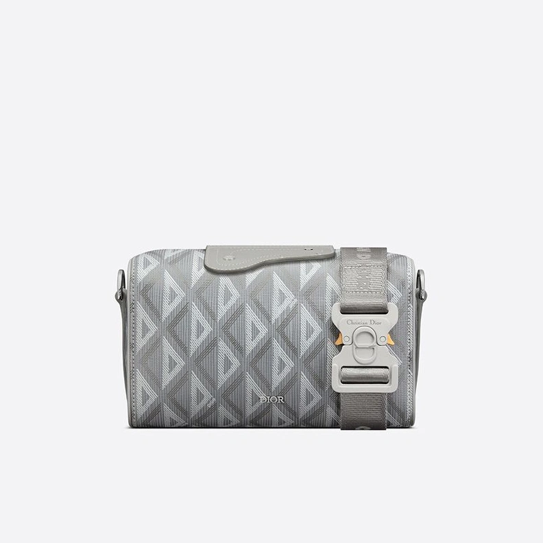 Popular 817 Dior Lingot 22 Bag CD Diamond Motif Canvas Grey