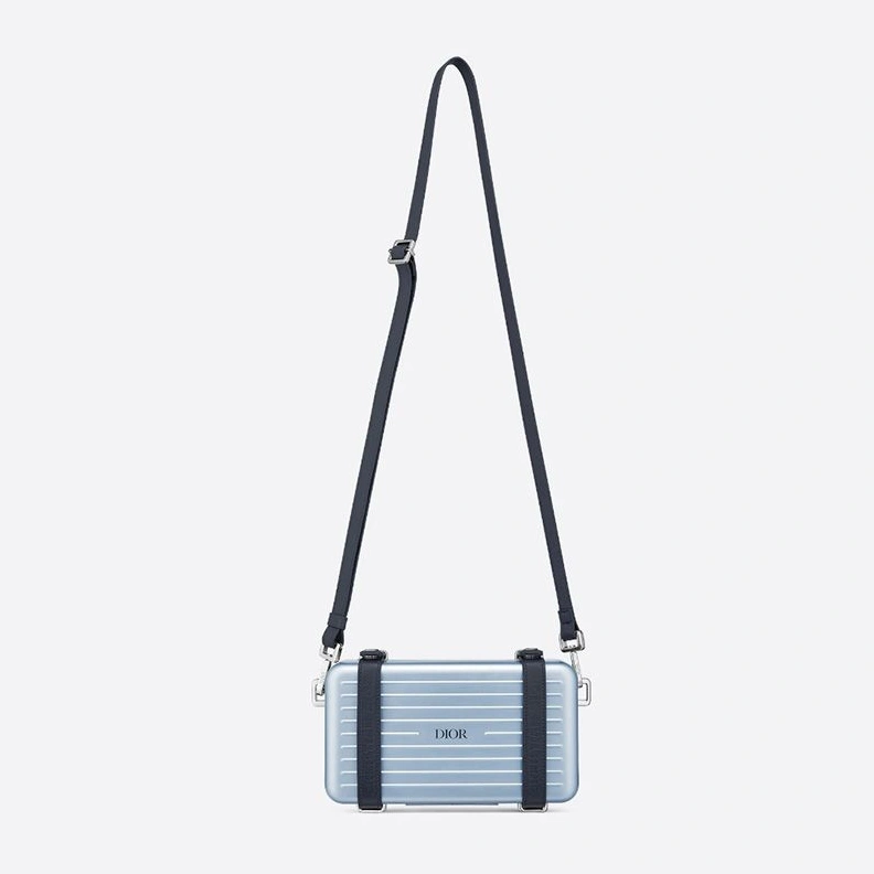 Popular 9079 Dior x Rimowa Personal Clutch Aluminum Sky Blue