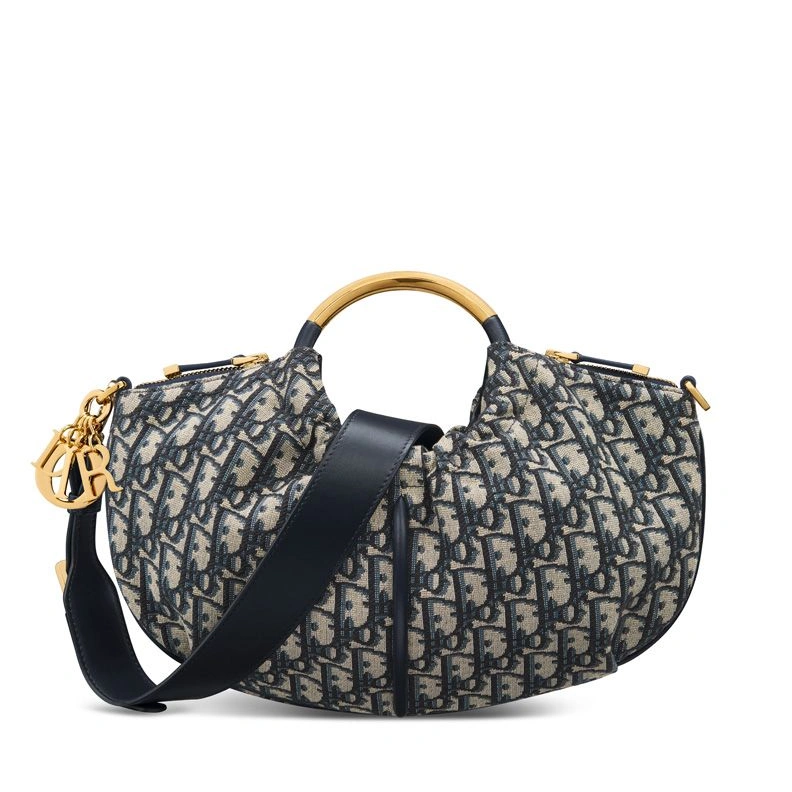 Popular 9128 Walk in Dior Purse In Oblique Motif Canvas Blue