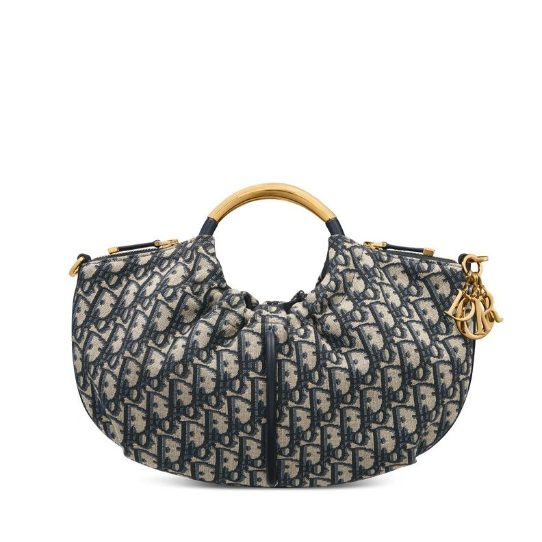 Popular 9128 Walk in Dior Purse In Oblique Motif Canvas Blue