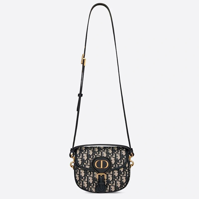 Small Dior Bobby Bag In Oblique Motif Canvas Blue ModernLook 9613