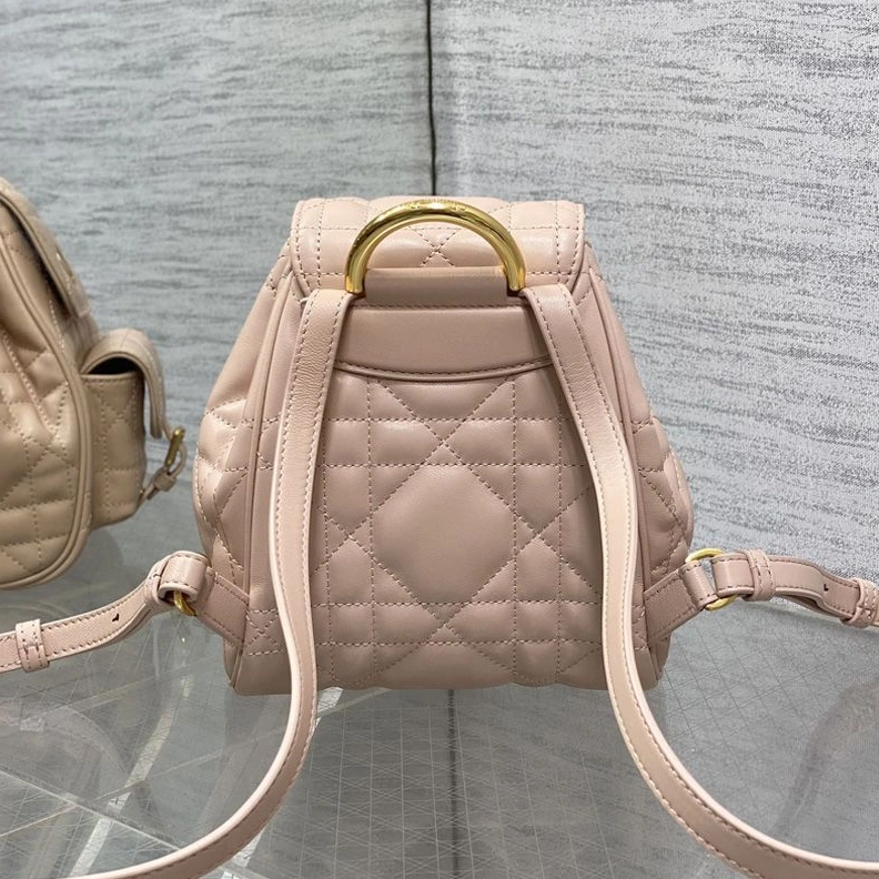 Small Dior Caro Backpack In Macrocannage Lambskin Cherry SmartChoice 100