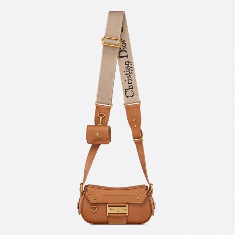 Small Dior Streetchic Bag In Vintage Smooth Calfskin Brown DailyWear 3808