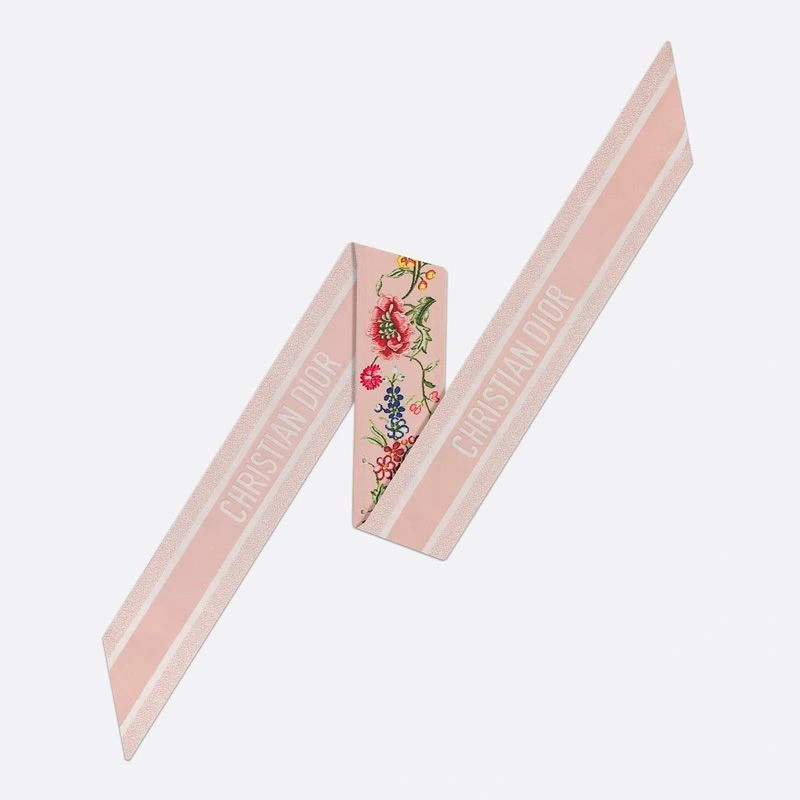 SmartChoice 3426 Dior Mitzah Twill Petites Fleurs Motif Silk Pink