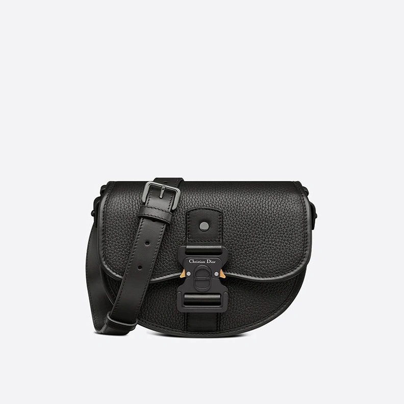 SmartChoice 4533 Dior Gallop Messenger Grained Calfskin Black