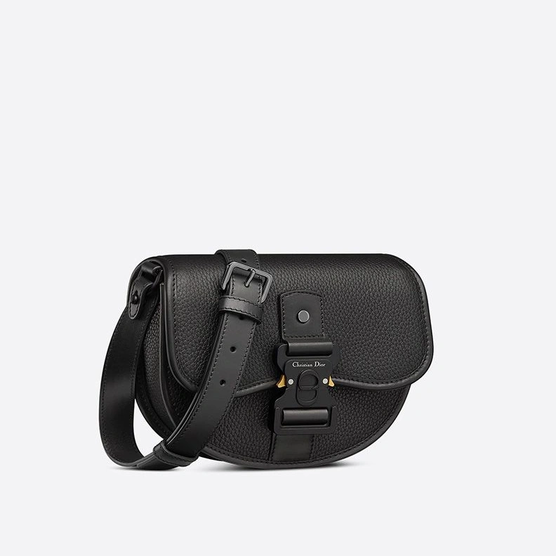 SmartChoice 4533 Dior Gallop Messenger Grained Calfskin Black