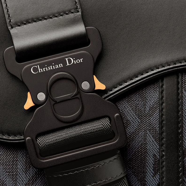 SmartChoice 500 Dior Saddle Crossbody CD Diamond Motif Canvas Black