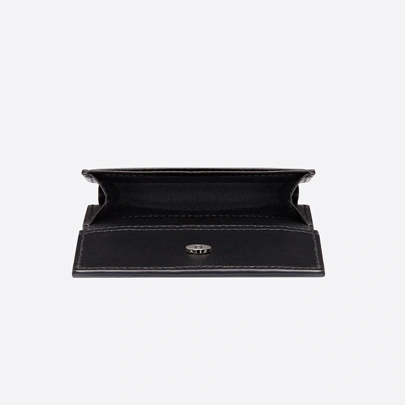 SmartChoice 5602 Dior Business Card Holder CD Diamond Motif Canvas Black