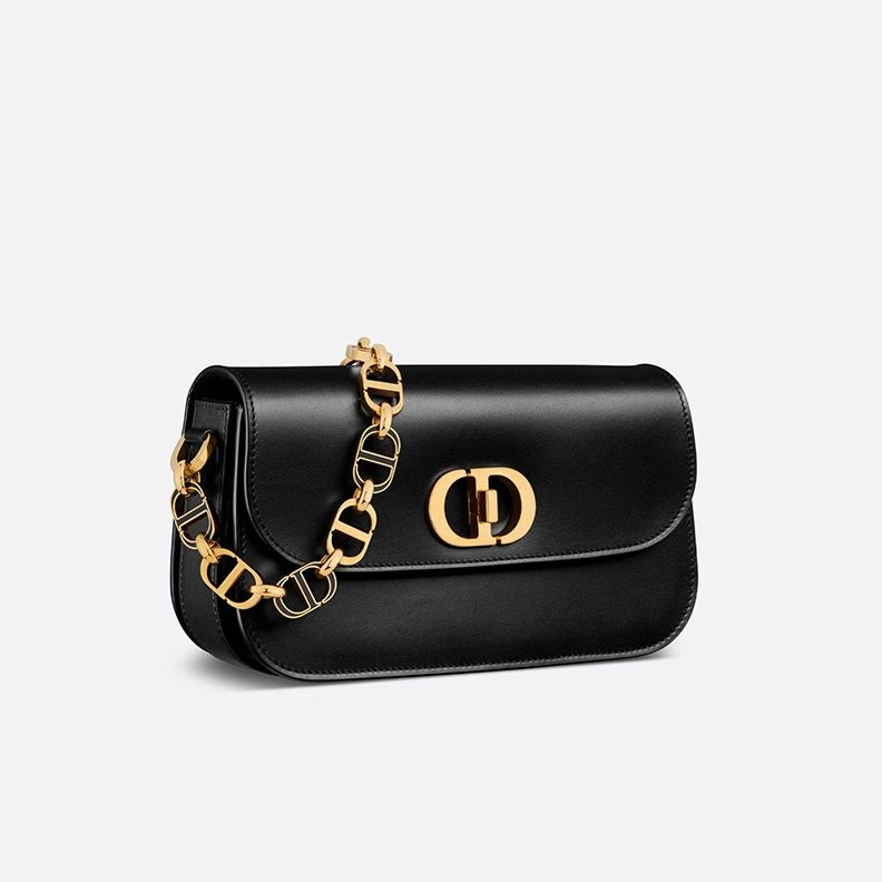 SportInspired 1526 Dior 30 Montaigne Avenue Bag In Box Calfskin Black