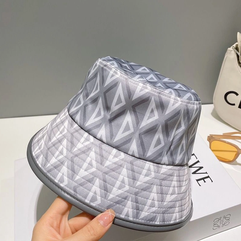 SportInspired 445 Dior Bucket Hat CD Diamond Motif Cotton Grey