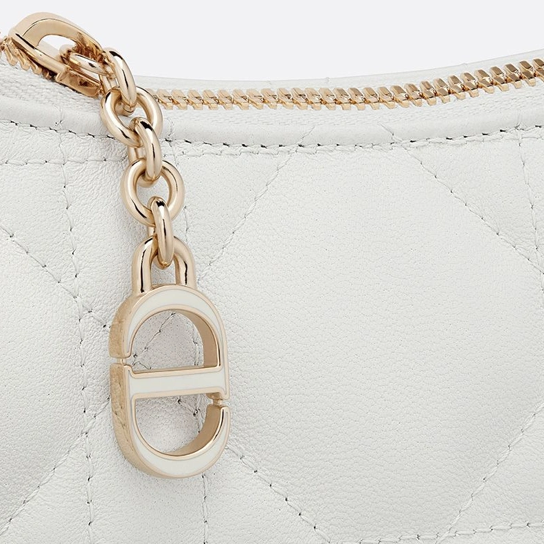 SportInspired 6912 Dior CD Lounge Bag Cannage Lambskin White