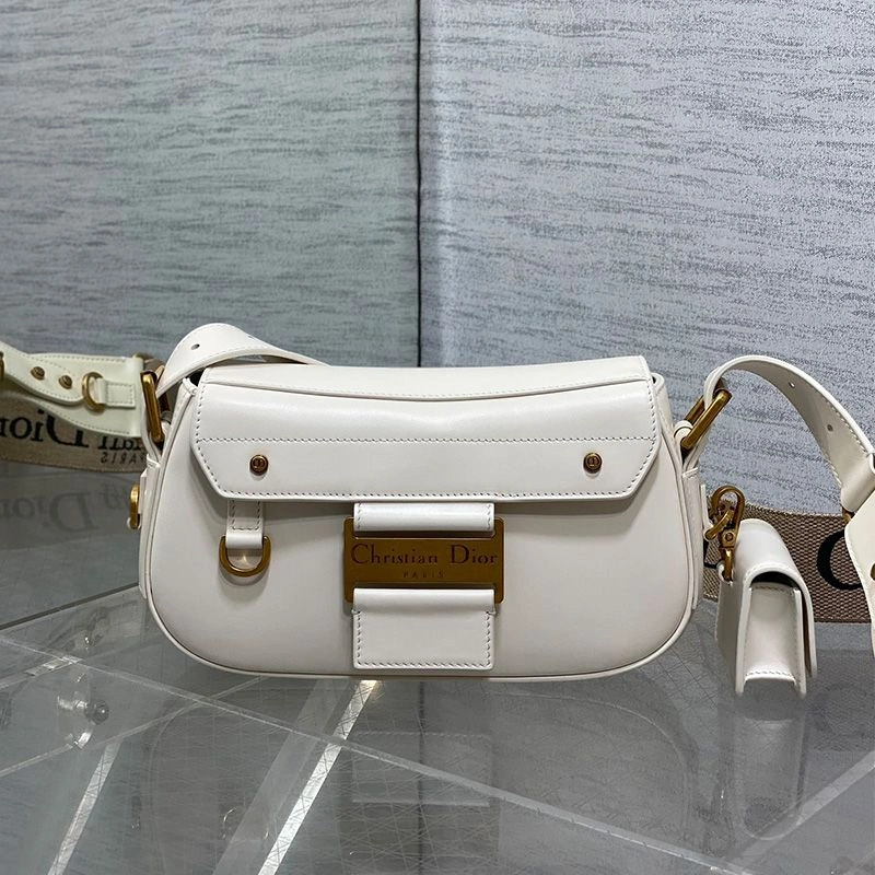 StreetReady 1318 Small Dior Streetchic Bag In Vintage Smooth Calfskin White