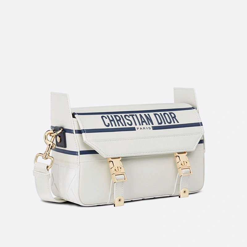 StreetReady 2734 Small Diorcamp Messenger Smooth Leather White