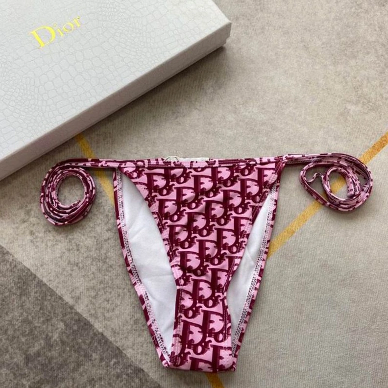 StreetReady 2767 Dior Bikini Women Oblique Motif Lycra Burgundy
