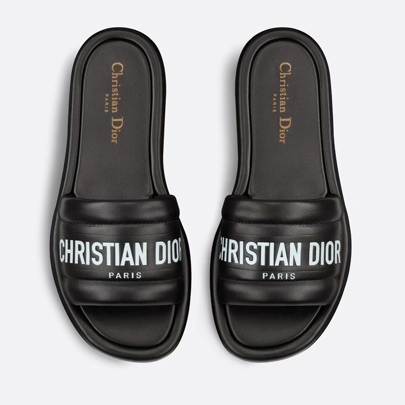 StreetReady 4278 Dior Every-D Slides Women Lambskin Black