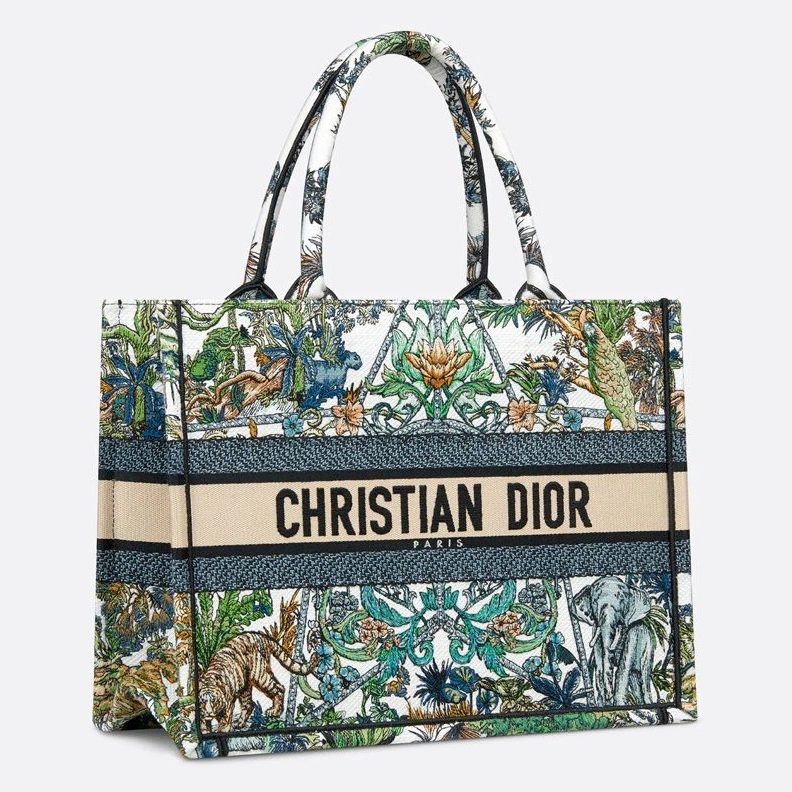 TopPick 1167 Dior Book Tote Etoile de Voyage Motif Canvas Multicolor