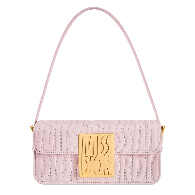 TopPick 3623 Miss Dior Flap Bag In Quilted Miss Dior Allover Calfskin Pink