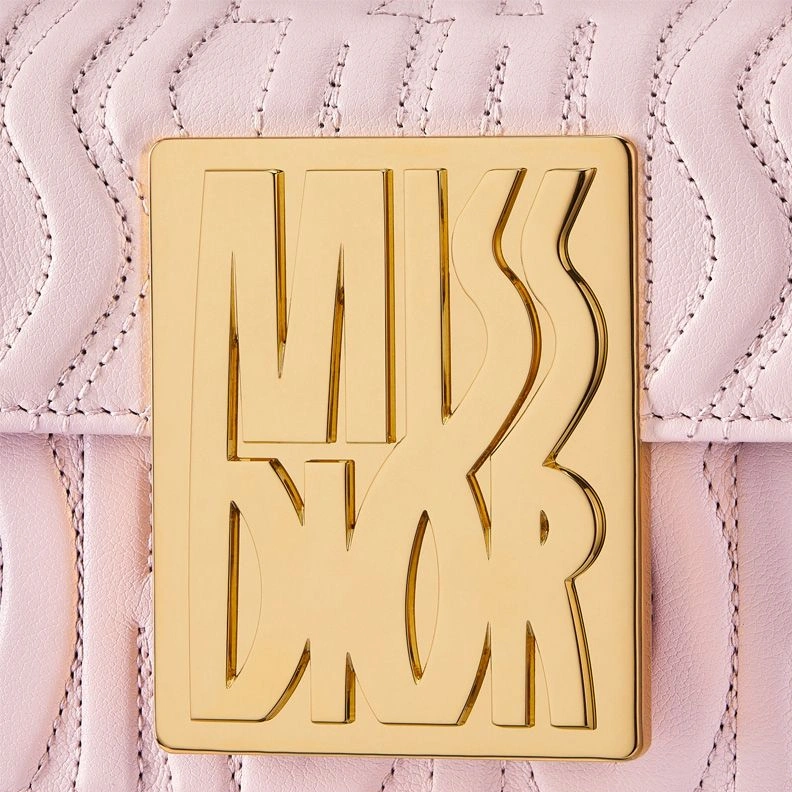 TopPick 3623 Miss Dior Flap Bag In Quilted Miss Dior Allover Calfskin Pink