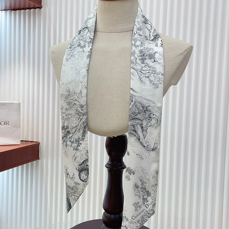TopPick 6372 Dior Mitzah Twill In Toile de Jouy Sauvage Motif Silk Grey