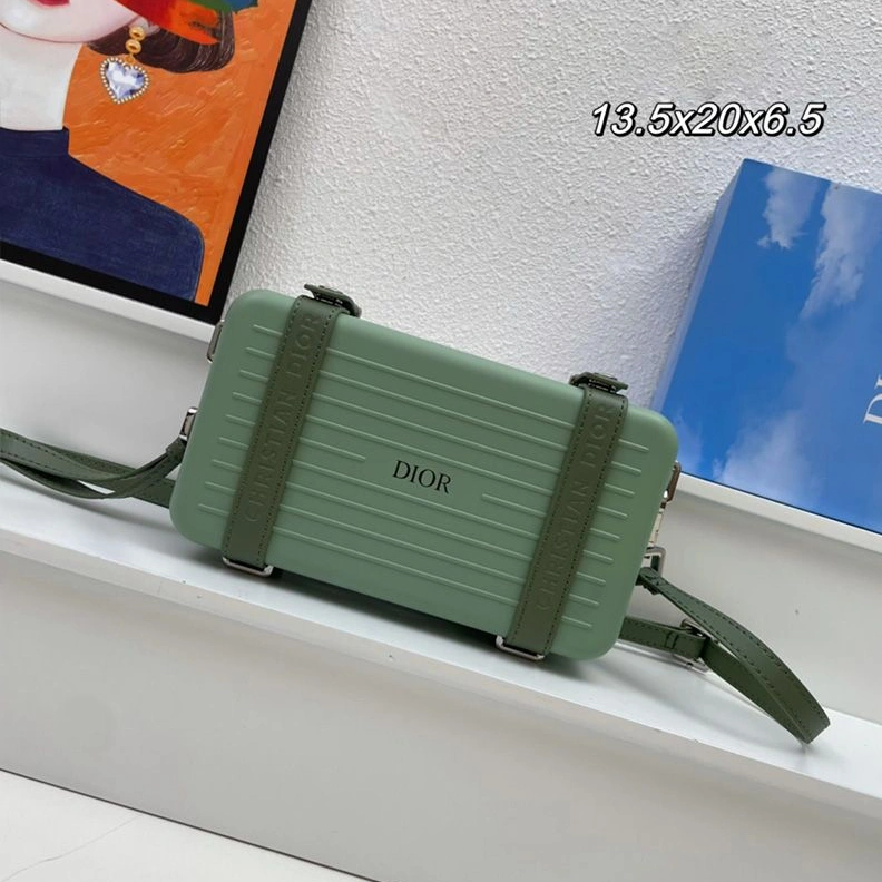 TopPick 8975 Dior x Rimowa Personal Clutch Aluminum Green