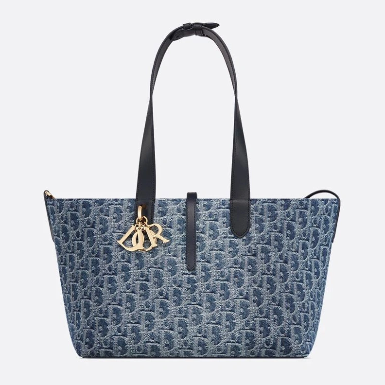 TopPick 9160 Dior Toujours Bag In Oblique Motif Denim Blue