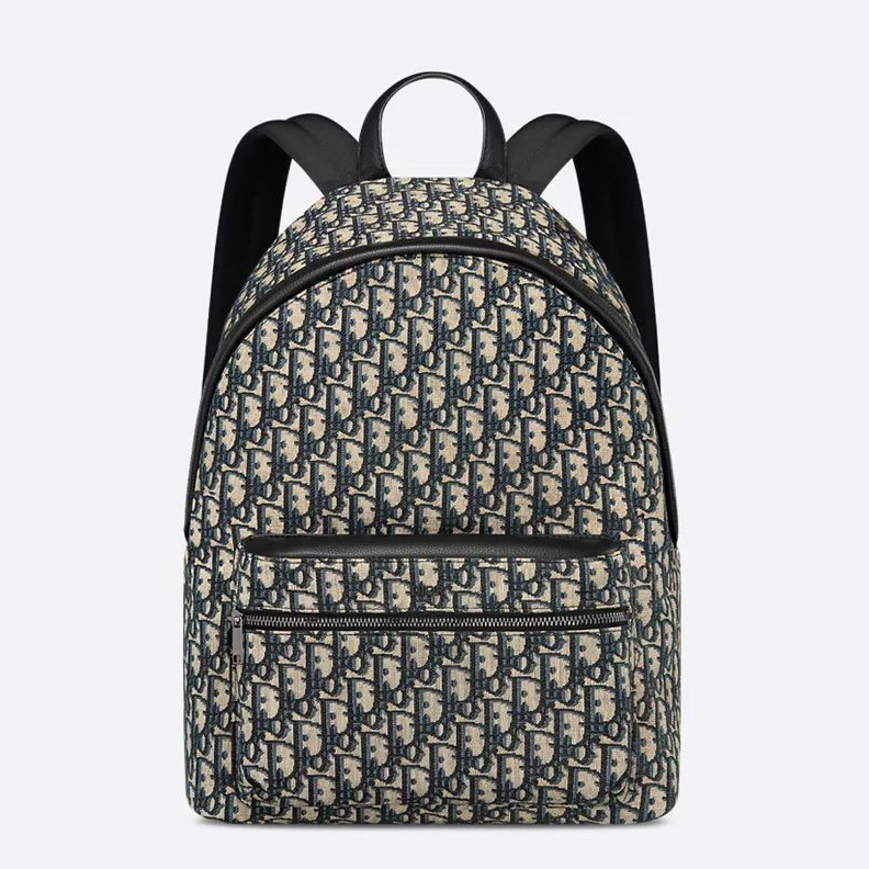 TopPick 947 Dior Rider Backpack In Oblique Motif Canvas Blue