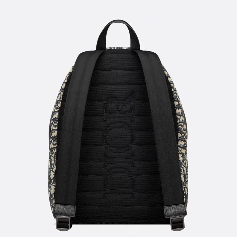 TopPick 947 Dior Rider Backpack In Oblique Motif Canvas Blue