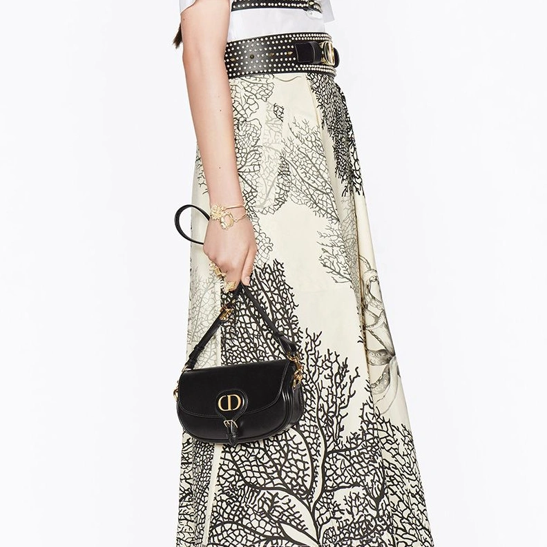 Trendy 3207 Dior Bobby East-West Bag In Box Calfskin Black