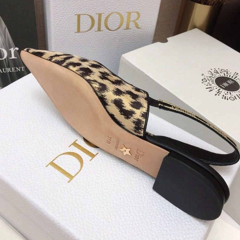Trendy 9648 J'Adior Slingback Pumps Women Mizza Motif Canvas Beige