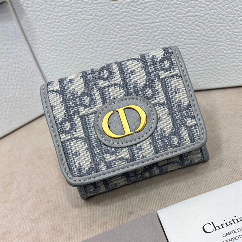 UrbanStyle 1459 Dior 30 Montaigne Wallet Oblique Motif Canvas White