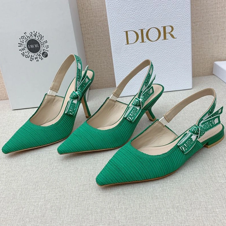 UrbanStyle 6044 J'Adior Slingback Pumps Women Technical Fabric Green