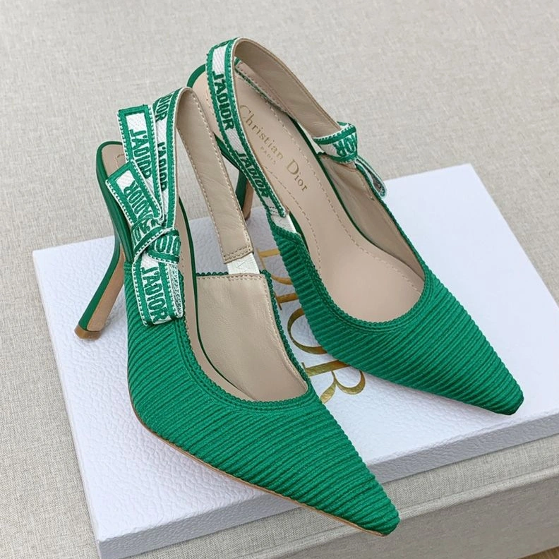UrbanStyle 6044 J'Adior Slingback Pumps Women Technical Fabric Green