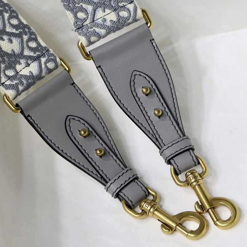 UrbanStyle 744 Dior Shoulder Strap In Oblique Medallions Motif Cotton Grey