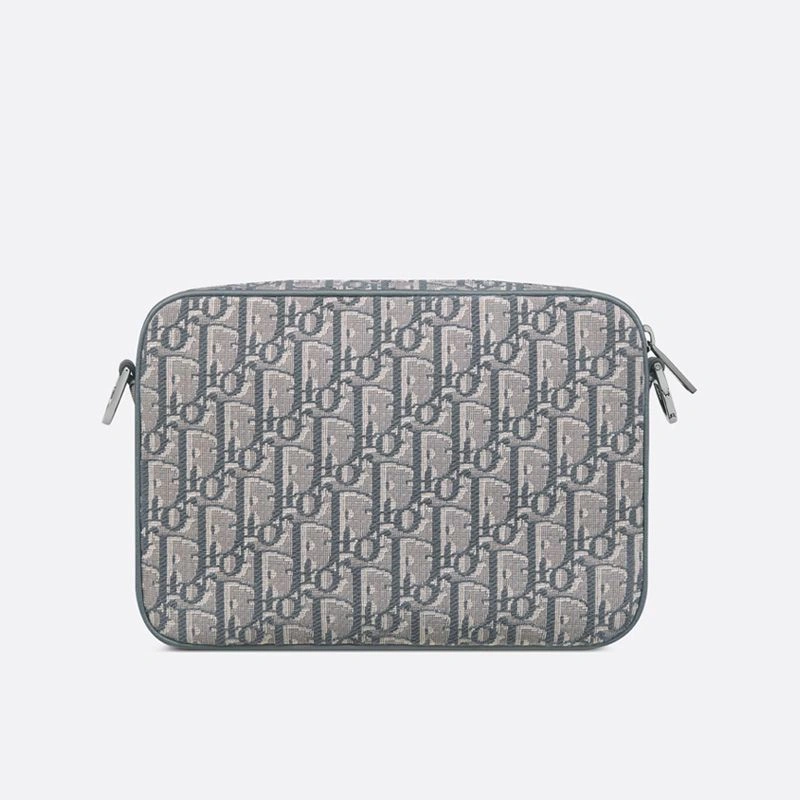 UrbanStyle 8252 Dior Saddle Triple Pouch In Oblique Motif Canvas Grey