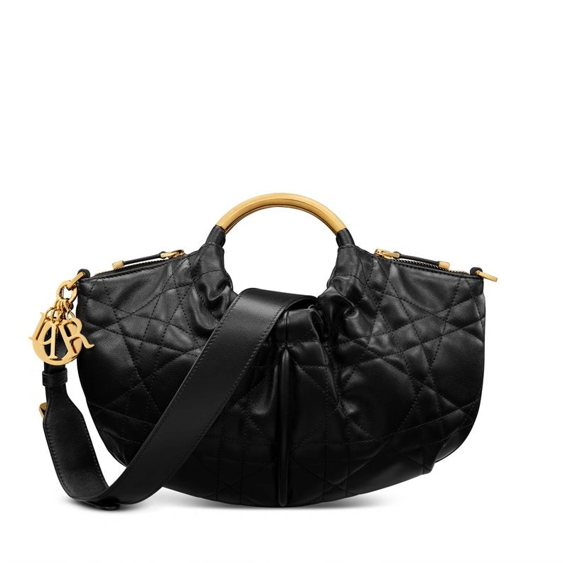 Walk in Dior Purse In Macrocannage Calfskin Black ModernLook 544