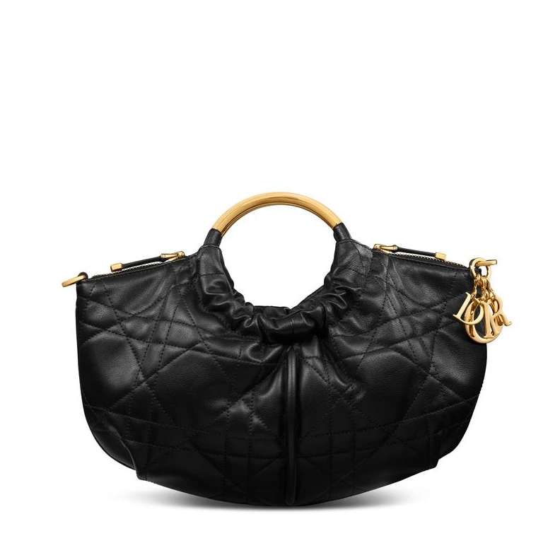 Walk in Dior Purse In Macrocannage Calfskin Black ModernLook 544