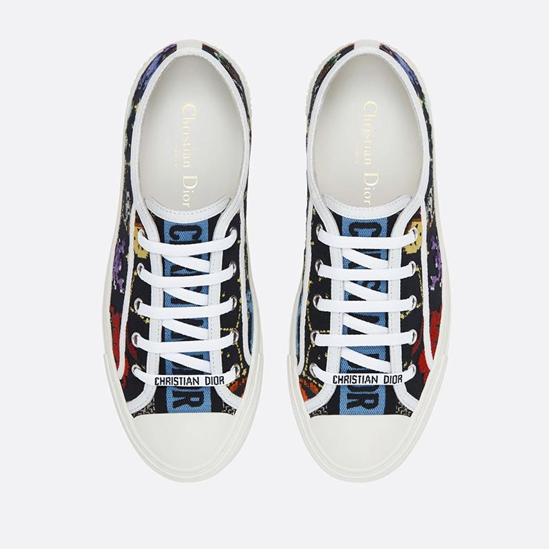 Walk'n'Dior Sneakers Women Pixel Zodiac Motif Canvas Black ModernLook 2020