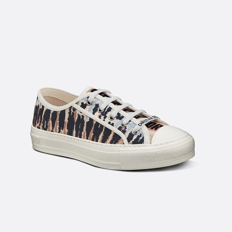 Walk'n'Dior Sneakers Women Tie & Dye Motif Canvas Multicolor Trendy 897