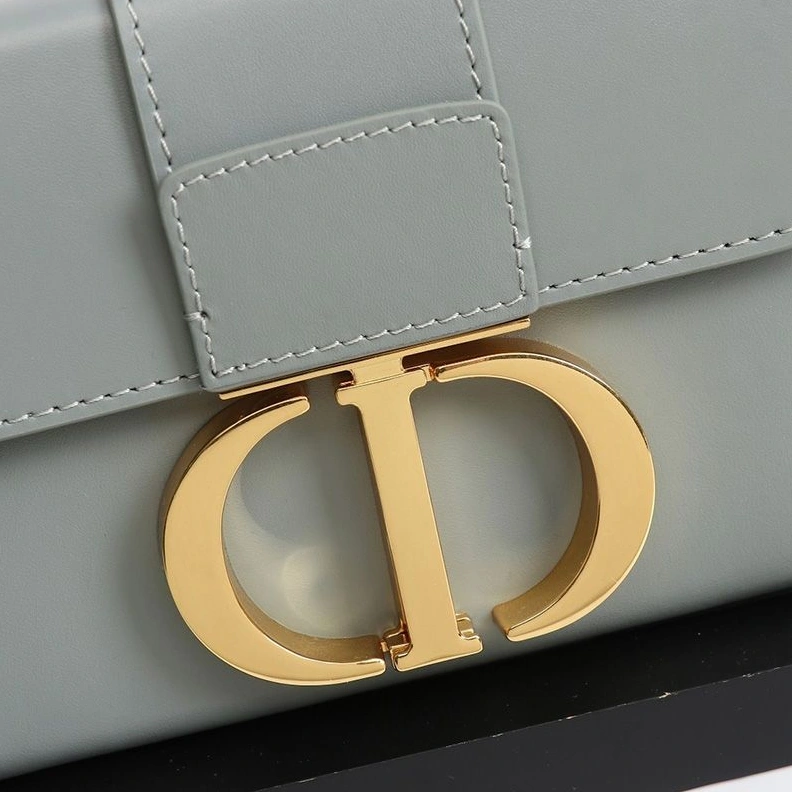WellDesigned 8520 Dior 30 Montaigne Box Bag In Calfskin Grey