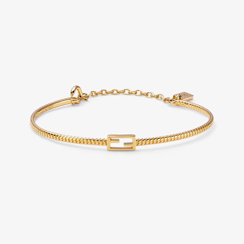 Affordable Fendi Baguette Bracelet In Metal Gold