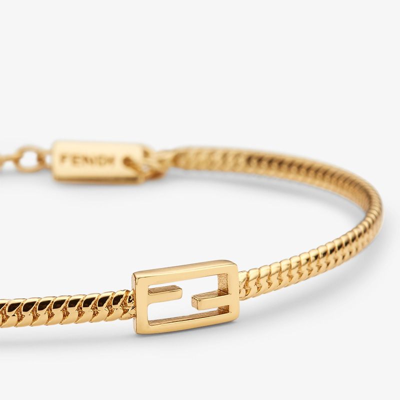 Affordable Fendi Baguette Bracelet In Metal Gold