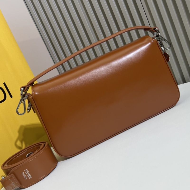 HOT Fendi Medium Baguette Bag In Tiffany Smooth Leather Brown