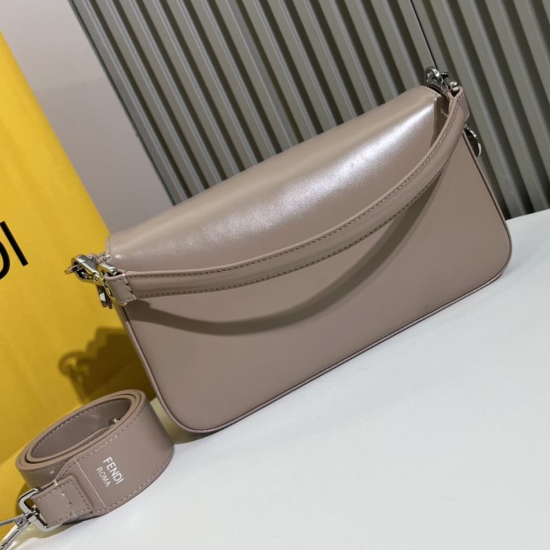 Affordable Fendi Medium Baguette Bag In Tiffany Smooth Leather Khaki