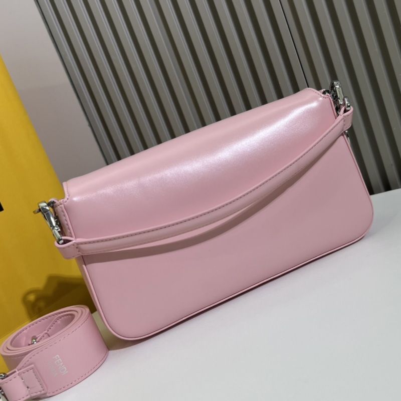 Affordable Fendi Medium Baguette Bag In Tiffany Smooth Leather Pink