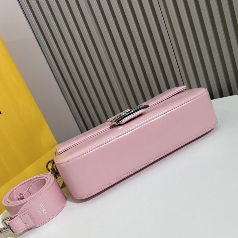 Affordable Fendi Medium Baguette Bag In Tiffany Smooth Leather Pink