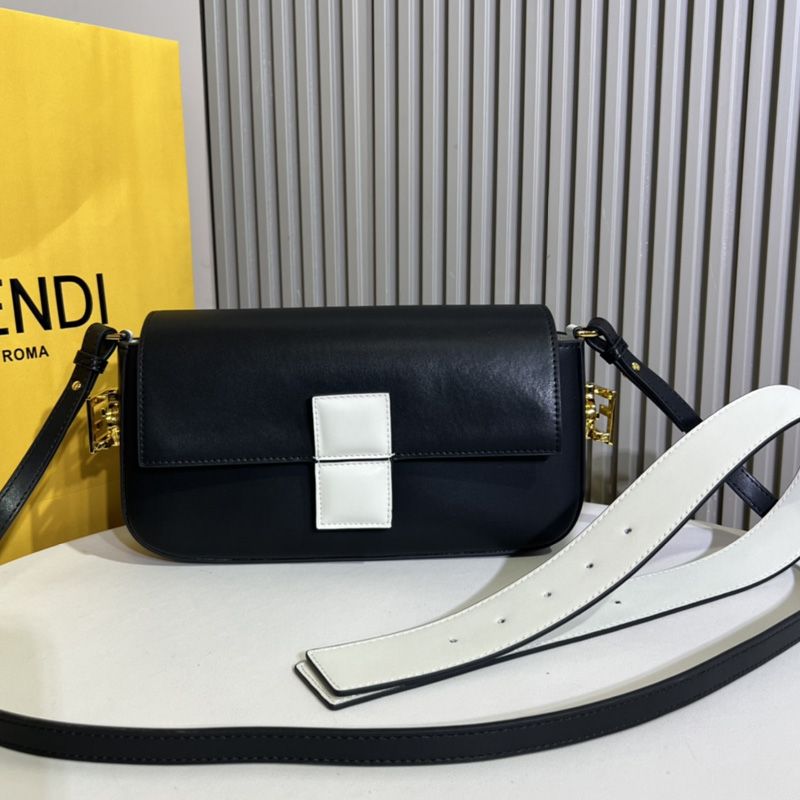 Affordable Fendi Medium Baguette Twist Bag In Nappa Leather Black