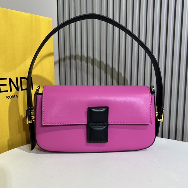 Affordable Fendi Medium Baguette Twist Bag In Nappa Leather Rose