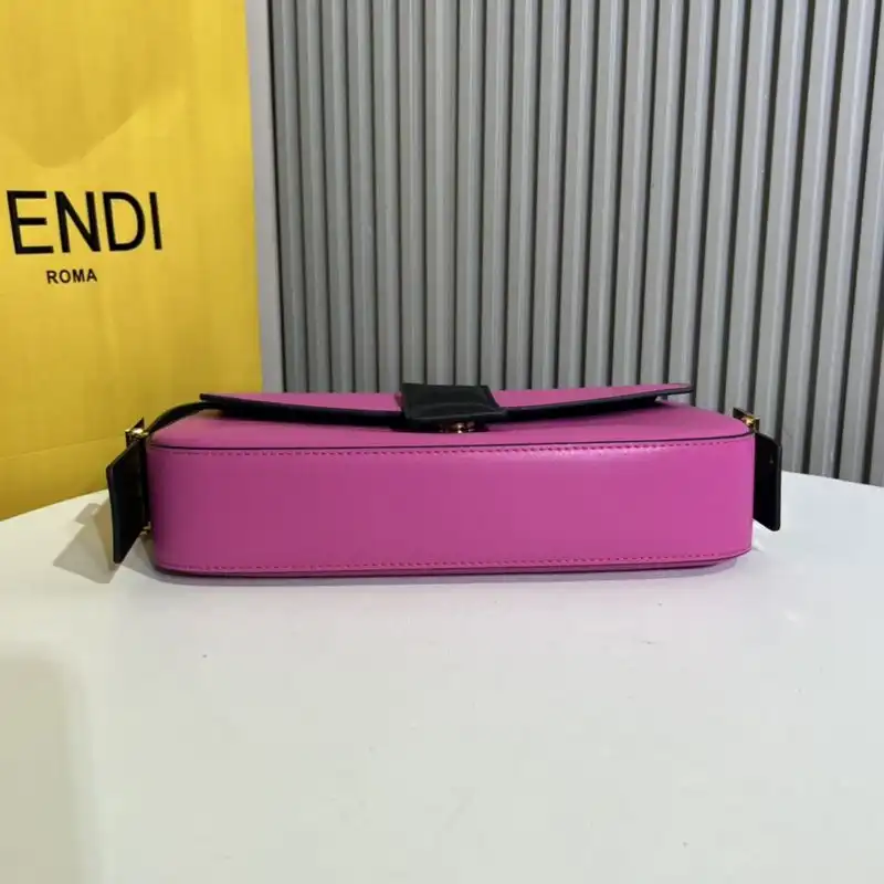 Affordable Fendi Medium Baguette Twist Bag In Nappa Leather Rose HOT SALE